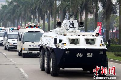 国产WMZ警用轮式装甲车