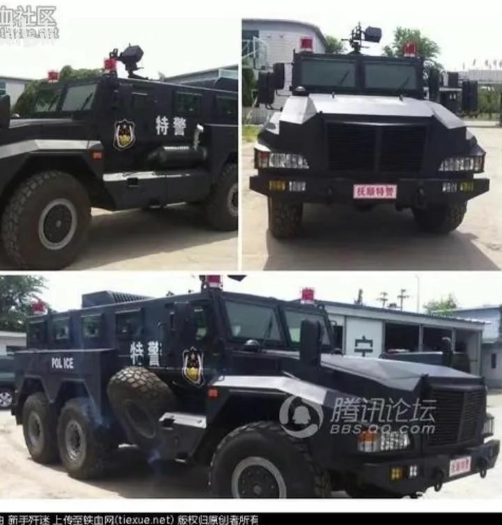 抚顺特警6×6防雷装甲车